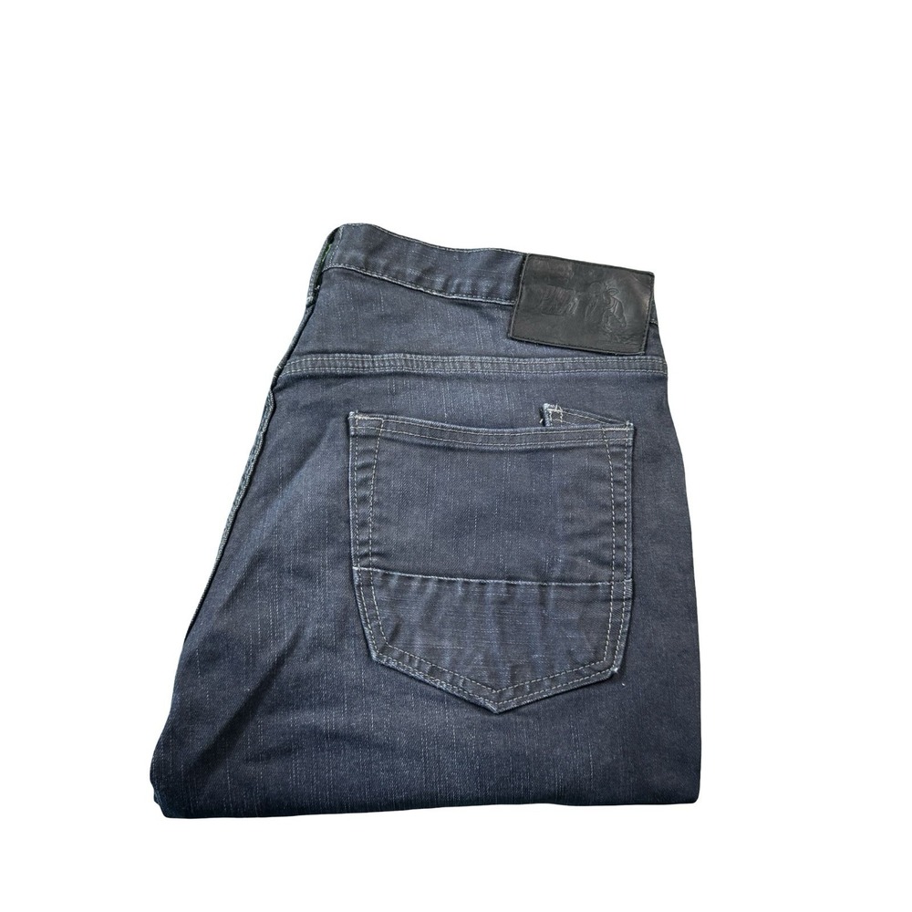 PRPS Dark Blue Waxed Fury Mens Straight Fit Jeans Size 38x34